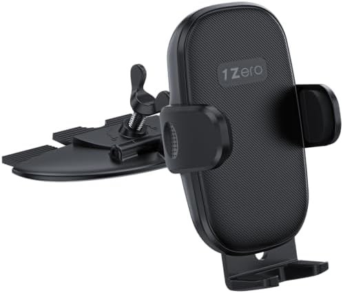 1Zero CD Slot Phone Holder for MagSafe, Foldable Long Arm, Clamp, one-button release